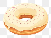 PNG Donut dessert food confectionery. AI generated Image by rawpixel.