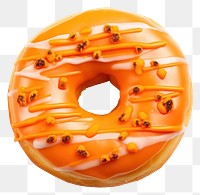 PNG Halloween donut orange bagel food  