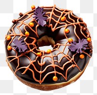 PNG Halloween donut dessert food cake. 