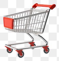 PNG Shopping cart red white background consumerism. 