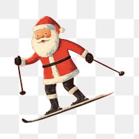 PNG Santa skiing sports hockey snow. 