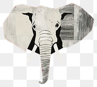 PNG Elephant art wildlife painting. AI generated Image by rawpixel.
