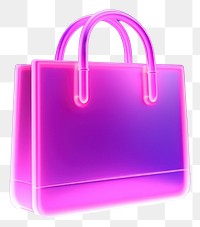 PNG Bag handbag purse neon. AI generated Image by rawpixel.