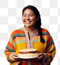 PNG Native woman smile cake dessert. 