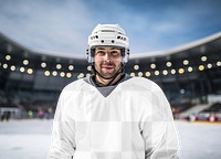 Hockey jersey, png transparent mockup