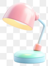 PNG Cute pastel desk lamp lampshade white background technology. 