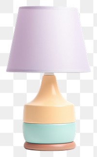 PNG Pastel lamp lampshade white background electricity. 