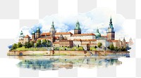 PNG Krakow architecture building castle. AI generated Image by rawpixel.