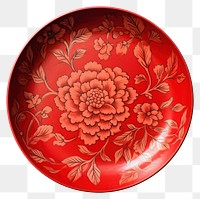 PNG Tray porcelain pattern plate. AI generated Image by rawpixel.