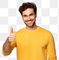 PNG T-shirt portrait smiling yellow