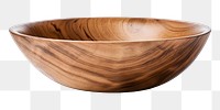 PNG Serving bowl wood white background simplicity. 