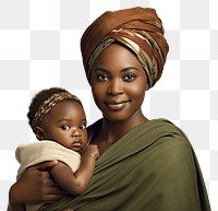 PNG Baby portrait turban women. AI generated Image by rawpixel.