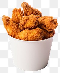 PNG Food fried white background fried chicken. AI generated Image by rawpixel.