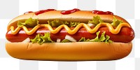 PNG Hotdog food ketchup fast food. AI generated Image by rawpixel.