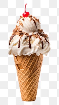 PNG Ice cream food dessert cone. AI generated Image by rawpixel.