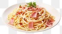 PNG Spaghetti Carbonara food carbonara pasta. AI generated Image by rawpixel.