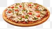 PNG Pizza food white background mozzarella. 