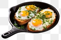 PNG Frying pan egg parsley fried. 