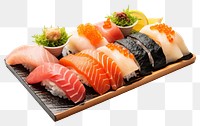 PNG Japanese food sushi rice meat. AI generated Image by rawpixel.