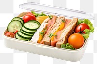 PNG Lunch box food meal dish. AI generated Image by rawpixel.