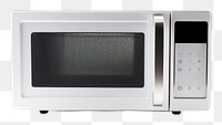 PNG Modern microwave oven appliance white background technology. 