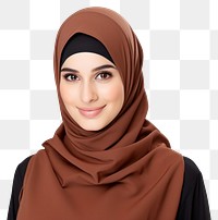 PNG Muslim woman portrait scarf photo. AI generated Image by rawpixel.