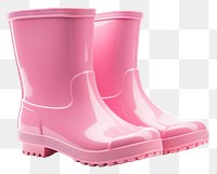 PNG Pink rubber boots footwear shoe  