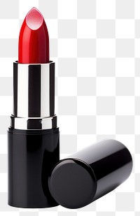 PNG Red lipstick cosmetics white background glamour. AI generated Image by rawpixel.