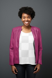 Women's jacket png, transparent mockup