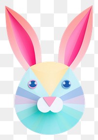 PNG Easter bunny craft paper art. 