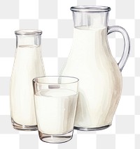PNG Milk glass dairy drink. AI generated Image by rawpixel.