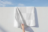 Graphic blankets png, transparent mockup