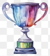 PNG Trophy watercolor glass achievement creativity. 