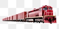 PNG Train shipment locomotive vehicle railway. 