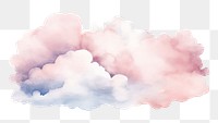 PNG Watercolor clouds dawn backgrounds outdoors nature. AI generated Image by rawpixel.