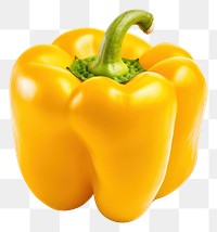 PNG Yellow bell pepper vegetable plant food. AI generated Image by rawpixel.