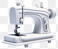 PNG Cartoon 3d sewing machine technology equipment machinery. 