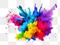 PNG Holi paint splash backgrounds white background celebration