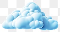 PNG Clouds 3d cartoon realistic backgrounds white atmosphere. 