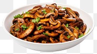 PNG Fried mushroom dish food meal meat. desktop wallpaper