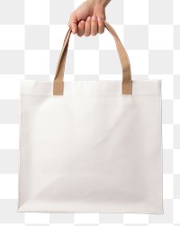 PNG Man holding blank tote bag handbag white accessories. 