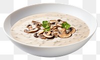 PNG Mushroom soup plate food meal. AI generated Image by rawpixel.