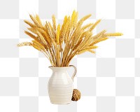 PNG Wheat vase food freshness. 