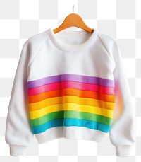 PNG Pride month sweater sweatshirt white. 