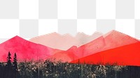 PNG Minimal landscape art outdoors painting. AI generated Image by rawpixel.