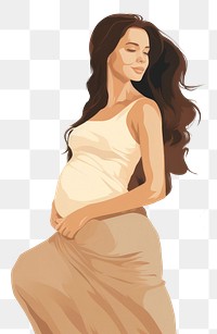 PNG Pregnant woman fashion dress adult. 