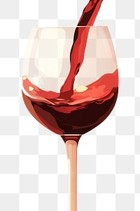 PNG Glass drink wine beverage. AI generated Image by rawpixel.