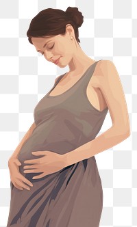 PNG Pregnant woman portrait adult dress. 