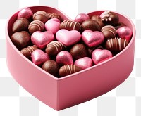 PNG Shaped box chocolate sweets heart. AI generated Image by rawpixel.
