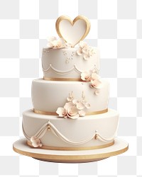 PNG Wedding cake dessert cream white. 